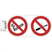 Exacompta - Cartello Adesivo Vietato Fumare E Svapare