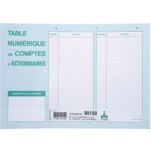 Le Dauphin - Confezione Da 50 Fogli Schede Conto Azionisti