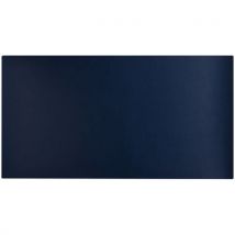 Exacompta - Tappetino In Morbida Ecopelle 35 X 60 Cm Blu Marino/celeste