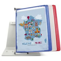 Djois Made By Tarifold - Kit Leggio A4 10 Buste Colori Francesi Blu Bianco E Rosso