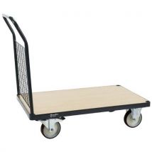 Carrello Con Sponde A Griglia 1286x813mm-500kg-ruote Pu - Manutan