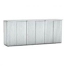 Modul Container 12 IBC con Vasca - Chiusura Ante Scorrevoli - Capacità 4050 L - Ideale per Stoccaggio Sicuro
