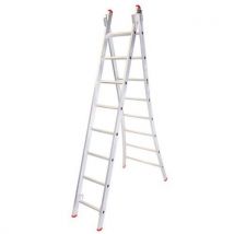 Solide - Scala Eco Professional Alluminio 2 Elementi - 350 cm Aperta - 150 kg Carico Max - 2 Rampe