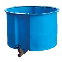 Vasca Circolare Polietilene 1500L - Con Valvola Scarico - Altezza 1300mm - Fusto Contenitore Industriale