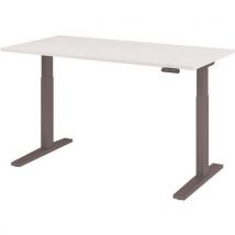 Hammerbacher - Scrivania Elettrica Serie Xmka 160 Cm Bianco/antracite