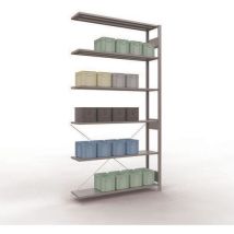 Schulte - Scaffalatura Industriale Easy-Fix Galvanizzata - 2500x1000x300 mm - 6 Ripiani - Carico 1300 kg