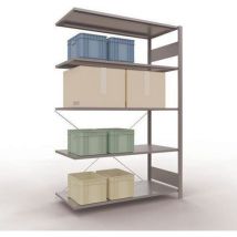 Schulte - Scaffalatura industriale Easy-Fix Galvanizzata - 2000x1300x600 mm - 5 Ripiani - Carico 1300 kg