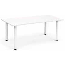 Scrivania Ricondizionata - 160 X 80 Cm - Gambe A U - Bianco - Manutan