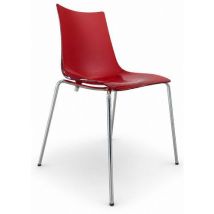 Sedia Ricondizionata - Rosso Trasparente - S-cab