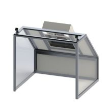 FTM Technologies - Cappa a Cabina con Filtro Carbone Attivo - 700x700x800mm - 80W - 450m³/h