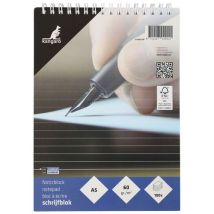 Fastprint - Blocco Note A5 Righe - 100 Pagine 60g/m² - Rilegatura a Spirale Bianco