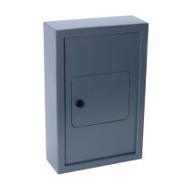 Pavo - Cassetta Portachiavi Alta Sicurezza Esterni - 50 Chiavi - Acciaio Grigio/Nero - 50x31x13.2 cm