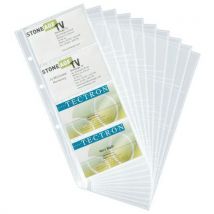 Lotto di 10 Busta Trasparente Per Biglietto Da Visita 1/2 Formato A5 - Durable