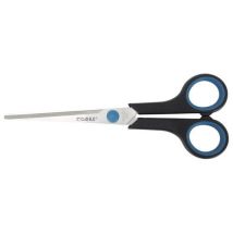 Dahle - Forbici da ufficio 18 cm - Acciaio Nero/Blu - Comfort Grip