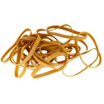 Elastici in gomma dorati 100g - 110x8mm Resistenti e Riciclabili - Forniture Ufficio