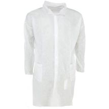 MPH1865 - Camice da lavoro in polipropilene bianco taglia XL - Protezione corpo Imballaggio riciclabile