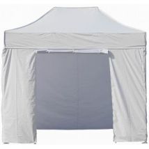 Furnitrade - Gazebo Struttura In Alluminio 2x3 M Con 3 Pareti E 1 Porta