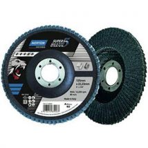 Lotto Di 10 Dischi Lamellari Sb5 Ø125x22 Grana 40 - Norton