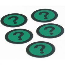 Lotto di 5 Kit Di 5 Magneti Verdi Con Punto Interrogativo - Smit Visual