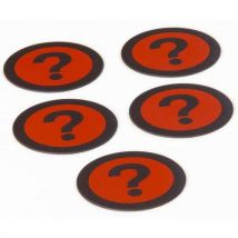 Lotto di 5 Magnete Rosso - Punto Interrogativo - Kit Da 5 - Smit Visual