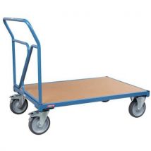 Fimm - Carrello Con Sponda Rimovibile Blu Ripiano 1200mmx800mm