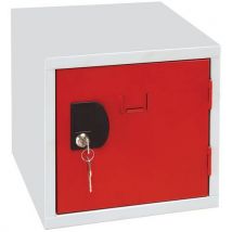Armadietto Singolo A Cubo A 1 Scomparto - 380x380x380 Mm - Rosso - Manutan