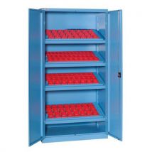 Armadio 4 Telai Portaboccole 1023x555x2000 Blu - Manutan