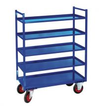 Fimm - Carrelli Multi-ripiani Metalli Ci Blu Port.=40 0kg Bordo
