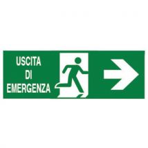 Cart. Alluminiouscita Di Emergenza A Destra 250x700mm Con Sc - Manutan