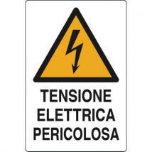 Cart. Alluminio Tensione Elett 700x500 Rica Pericolosa - Manutan