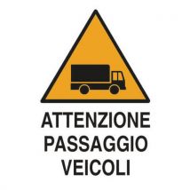 Cart. Alluminio Attenzione 300x200 Passaggio Veico - Manutan