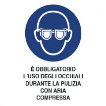 Cart. Alluminio È Obbligatorio 500x350 L'uso Degli Occ - Manutan