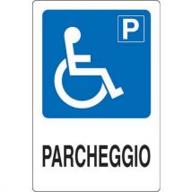 Cart. Alluminio Parcheggio 500x350mm Disabili - Manutan