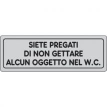 Cart. Alluminiosiete Pregati 100x300mm Di Non Gettare - Manutan