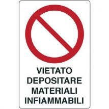 Cart. Alluminio Vietato Depositare 300x200mm Mat Infiam - Manutan