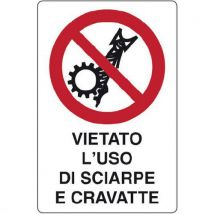 Cart. Alluminiovietato L'uso 180x120mm Di Sciarpe - Manutan