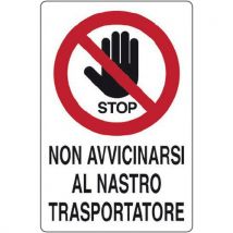Cart. Alluminionon Avvicinarsi 180x120mm Al Nastro Tras - Manutan