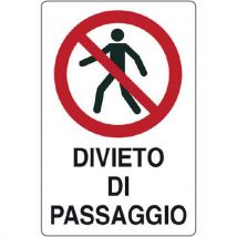 Cart. Alluminio Divieto 300x200mm Di Passaggio - Manutan