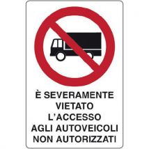 Cart. Alluminio E' Severamente Vietato 500x350mm Ai Veicoli - Manutan