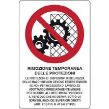 Cart. Alluminio Rimozione Temporanea 300x200mm Delle Protez - Manutan