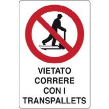Cart. Alluminiovietato Correre 180x120mm Con Scritta - Manutan