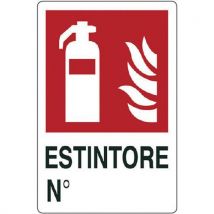 Cart. Alluminio 700x500mm Estintore N° - Manutan