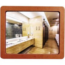 Specchio Infrangibile Arancione - 54 X 44 Cm - Kaptorama