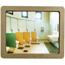 Specchio Infrangibile Cachi - 54 X 44 Cm - Kaptorama