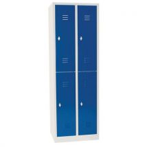 Armadietto Multiscomparto/base L= 300/2 Colonne 4 Scomparti/blu - Manutan