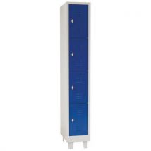 Armadietto Multiscomparto/piedi L= 300/1 Colonna 4 Scomparti/blu - Manutan