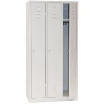 Armadietto Ip Grigio 3 Col Da Montare Portalucch Con Base - Manutan
