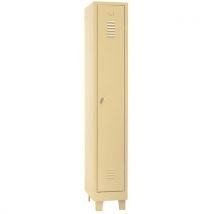 Armadietto Ind. Pulita 1 Scomparto/piede Beige + Maniglia Lucchettabile - Manutan
