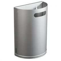 Rossignol Pro - Cestino Da Parete 20 L Staccabile Colore Grigio Metallizzato