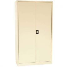 Armadio Porte Bat. 195x120x42 4 Ripiani Beige - Manutan